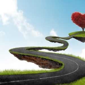 Road,Suspended,In,The,Sky,Towards,The,Tree,In,The